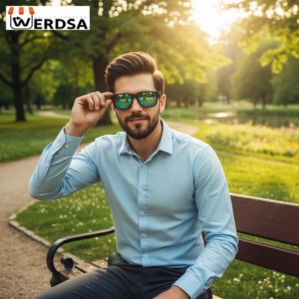 عینک آفتابی مردانه 1006 فریم مشکی و لنز سرمهای شفاف عینک آفتابی مردانه 1006 فریم مشکی و لنز سرمهای شفاف